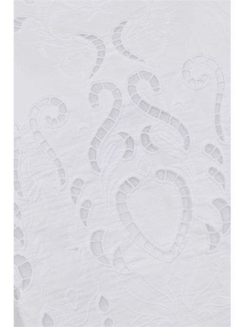 Top in cotone con ricamo ajour NO SECRETS | 261NS233COCCO